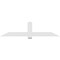 Ekena Millwork Eugene Architectural Grade PVC Gable Bracket, 84"W x 21"H x 2"D x 6"F, 6/12 Pitch GBP084X21X0206EUG00 - alternate 2